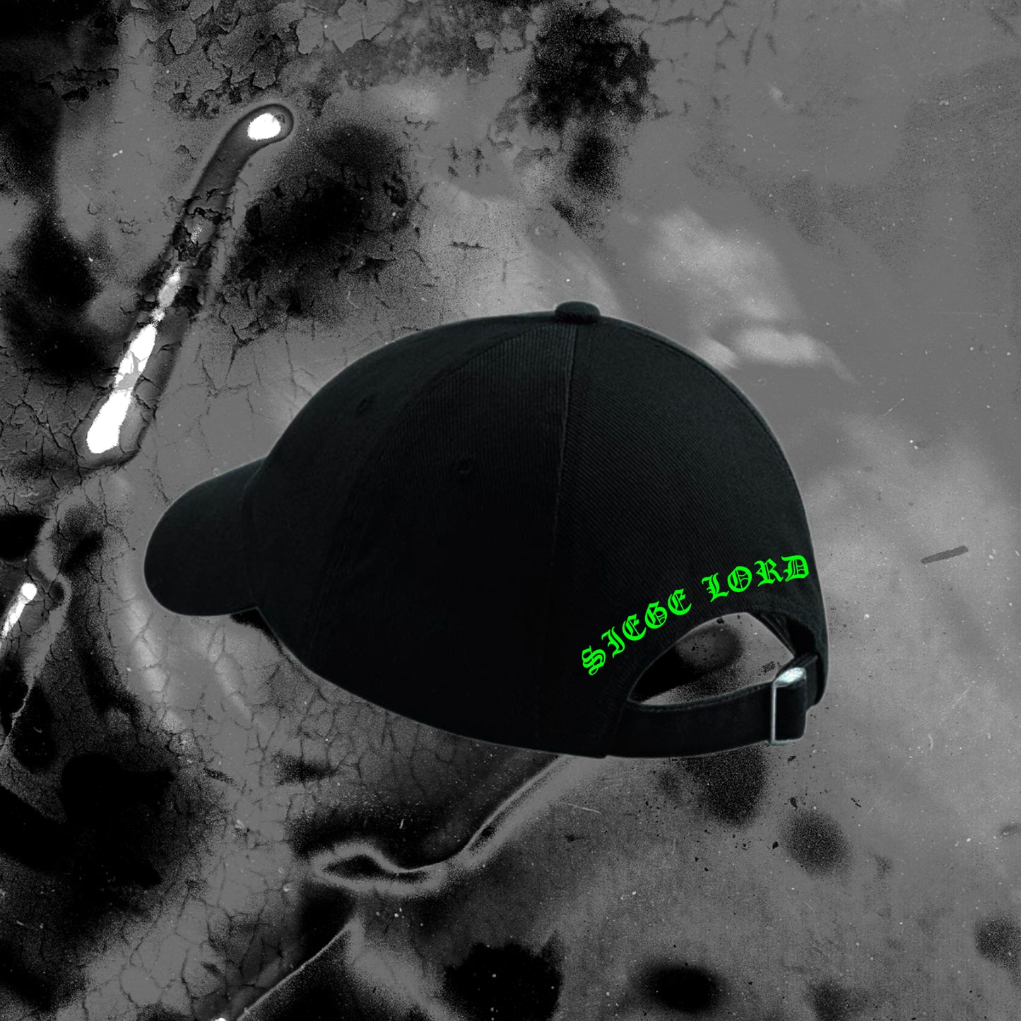 Green Embroidered Logo Cap