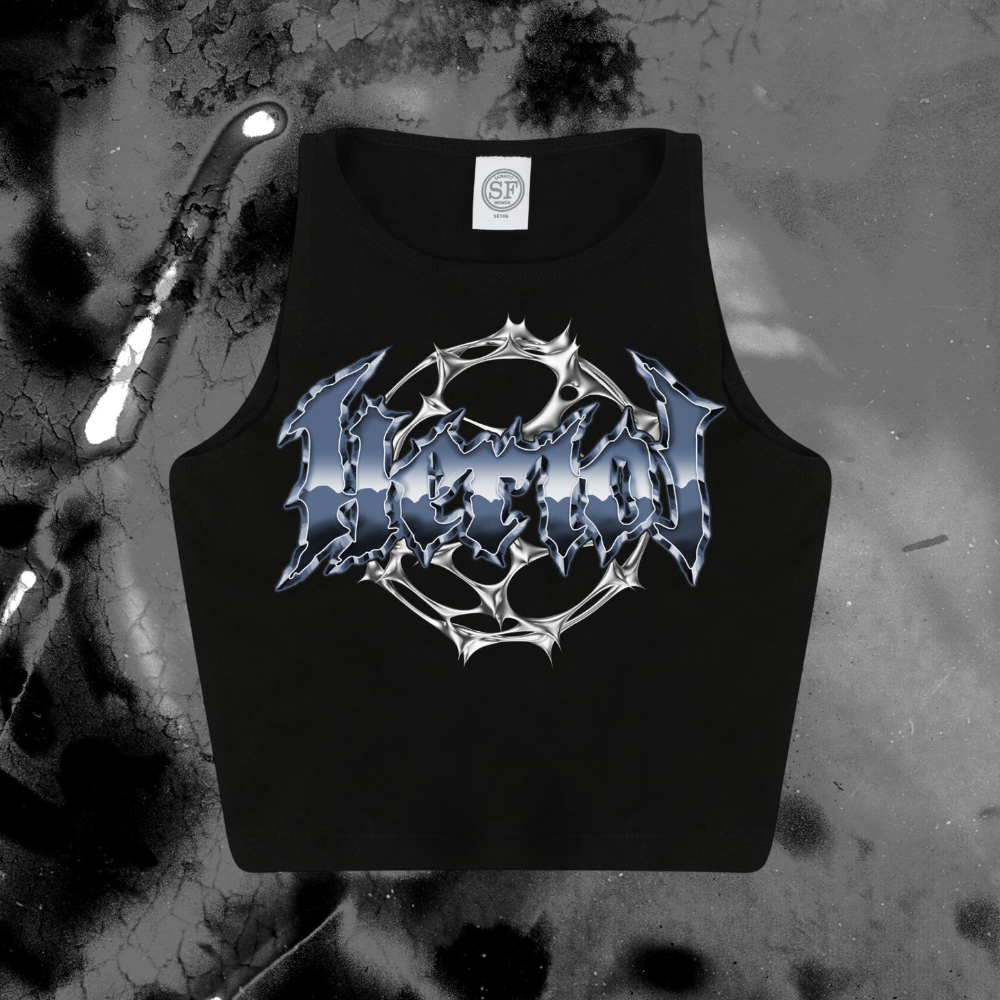 Chrome Logo Crop Top