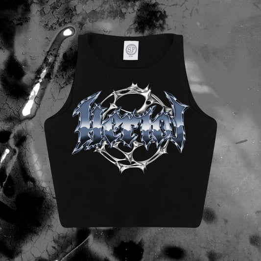 Chrome Logo Crop Top