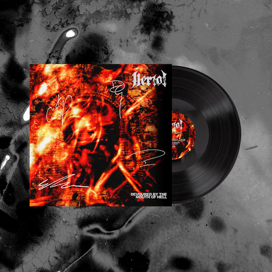 Devoured by the Mouth of Hell - Black LP [SIGNED]