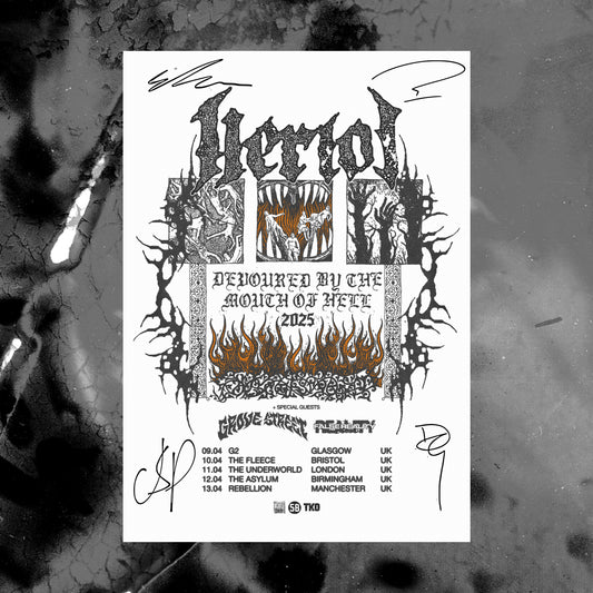 Signed A3 UK Tour Poster