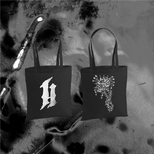 Skull Mace Tote Bag