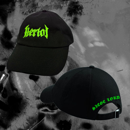 Green Embroidered Logo Cap